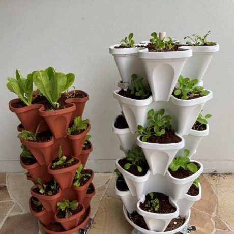 mr stacky 5 tier 20 plant stacking planter vertical gardens with trolleys mr stacky 5 tier 20 plant stacking planter vertical gardens with trolleys